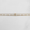 Bracelet triple Anna blanc